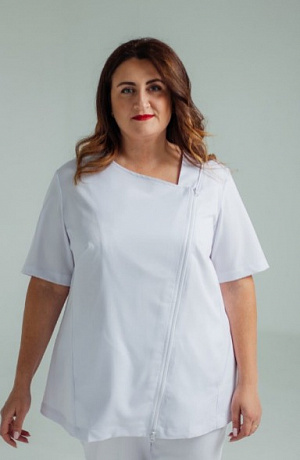 Блуза на молнии PLUS SIZE