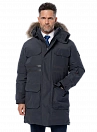 Зимняя пуховая Premium куртка-парка Brodeks KW233, т.серый