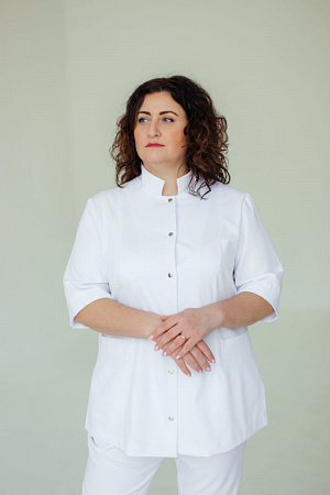 Блуза на кнопках PLUS SIZE, белая
