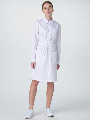 Халат женский Сансара-001 (тк.Смесовая,160) MedLine, белый MedLine в Москве 1