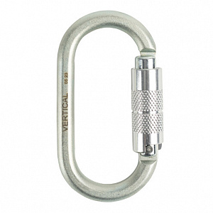 Ver 0238 Карабин овал стальной люкс автомат (Keylock) Vertical C в Москве 1