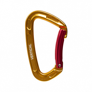 Ver 0269-1.gold Карабин скалолазный с гнутой защелкой (Keylock) Vertical C в Москве 0