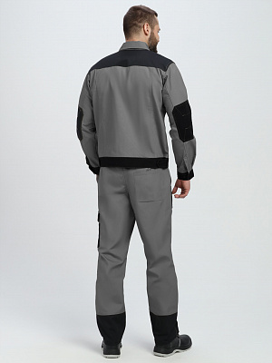 Костюм Вестгард-1 (тк.Канвас,260) брюки, т.серый/черный
